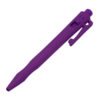 Detectable HD Retractable Pen with Clip - Standard Blue Ink (Pack of 50) - Purple