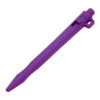 Detectable HD Retractable Pen Lanyard Attachment - Standard Blue Ink (Pack of 50) - Purple