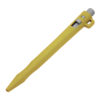 Detectable HD Retractable Pen Lanyard Attachment - Gel Blue Ink (Pack of 50) - Yellow