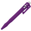 Detectable HD Retractable Pen with Clip - Gel Blue Ink (Pack of 50) - Purple