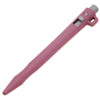 Detectable HD Retractable Pen Lanyard Attachment - Gel Blue Ink (Pack of 50) - Pink