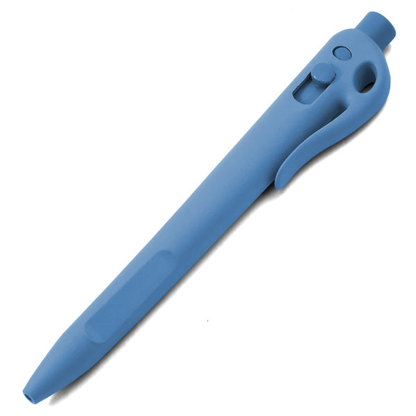 Detectable Elephant Retractable Pen with Clip - Standard Blue Ink (Pack of 50)
