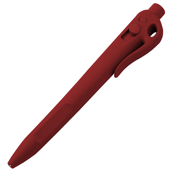 Red Elephant Retractable Pen with Clip - Standard Red Ink (Pack of 50)