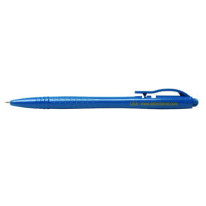 Detectable Economy Retractable Pen with Clip - Blue Housing (Pack of 50)