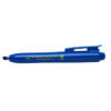 Detectable Retractable Permanent Marker - Chisel Tip (Pack of 10) - Blue Ink