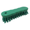 7" Economy Hand Scrub, Stiff Bristles - Green