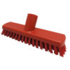 8" Economy Deck Scrub, Stiff Bristles - Red