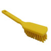 9" Economy Utility Hand Brush, Stiff Bristles - Yellow