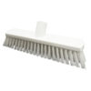 11" Economy Broom, Stiff Bristles - White