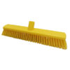 15" Economy Broom, Stiff Bristles - Yellow