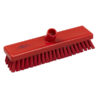 12" Scrub Brush, Stiff Bristles - Red