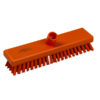 12" Scrub Brush, Stiff Bristles - Orange