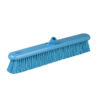 24" Floor Broom, Medium Stiff Bristles - Blue