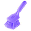 10" Hand Brush, Stiff Bristles - Purple