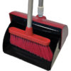 Lobby Dustpan and Broom Set - Red