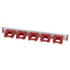20" Aluminum Hanger with 5 Small Rubber Clamps