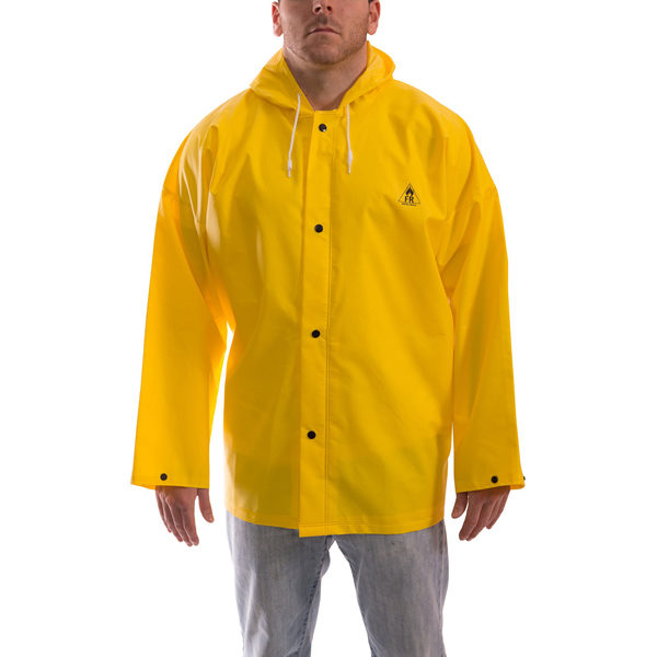 Yellow Durascrim Jacket with Attached Hood