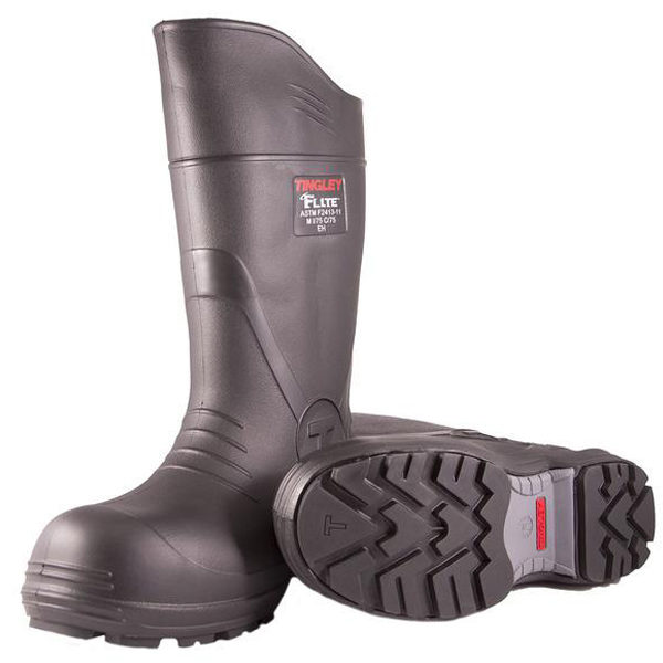 Black Flite Composite Safety Toe Boot with Cleated Outsole