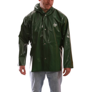 Green Iron Eagle Jacket with Attached Hood