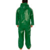 Green Safetyflex Coverall with Attached Hood