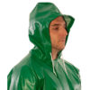 Green Safetyflex Coverall with Attached Hood