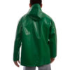 Green Safetyflex Jacket with Attached Hood
