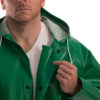 Green Safetyflex Jacket with Attached Hood