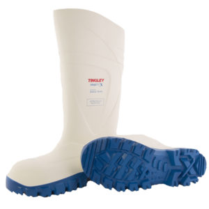 White Steplite X Steel Toe Boot with Cleated Outsole