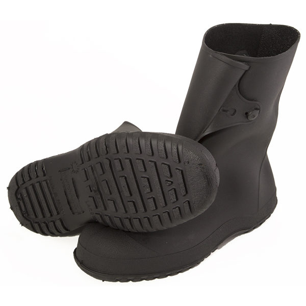 Black 10" Workbrute Plain Toe PVC Overshoe/boot