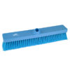 18" Antimicrobial & Resin-Set DRS Floor Broom, Medium Stiff Bristles - Blue