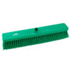 18" Antimicrobial & Resin-Set DRS Floor Broom, Medium Stiff Bristles - Green