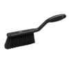12" Antimicrobial & Resin-Set DRS Bench Brush, Soft Bristles - Black