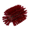 8.5" Antimicrobial & Resin-Set DRS Kettle Brush, Stiff Bristles - Red