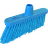 12" Resin-Set DRS Angle Broom, Medium Stiff Bristles - Blue