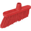 12" Resin-Set DRS Angle Broom, Medium Stiff Bristles - Red