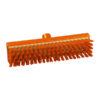 12" Resin-Set DRS Scrub Brush, Stiff Bristles - Orange
