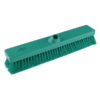 18" Resin-Set DRS Floor Broom, Medium Stiff Bristles - Green