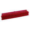 18" Resin-Set DRS Floor Broom, Medium Stiff Bristles - Red
