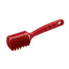 10" Resin-Set DRS Utility and Sink Brush, Medium Stiff Bristles - Red