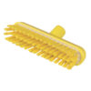 9" Resin-Set DRS Scrub Brush, Stiff Bristles - Yellow