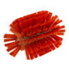 8.5" Resin-Set DRS Kettle Brush, Stiff Bristles - Orange