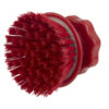 4" Resin-Set DRS Round Scrub Brush - Red