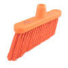 10" Resin-Set DRS Angle Broom, Medium Stiff Bristles - Orange