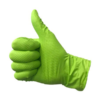 Eagle GREEN Diamond Textured Disposable Nitrile Gloves - 6 mil - Case of 1,000 - S