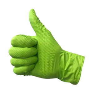 Eagle GREEN Diamond Textured Disposable Nitrile Gloves - 6 mil - Case of 1,000