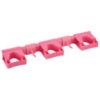 Vikan Hygienic Hi-Flex Wall Bracket System, 16.5" - Pink