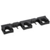 Vikan Hygienic Hi-Flex Wall Bracket System, 16.5" - Black