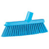 Vikan Dustpan Broom with Angled Thread, 9.8", Medium - Blue