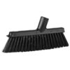 Vikan Dustpan Broom with Angled Thread, 9.8", Medium - Black