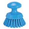 Vikan Round Hand Scrub, 4.3", Stiff - Blue